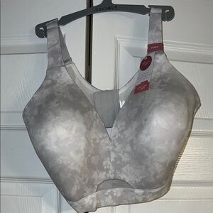 Cacique Gray Full Coverage Bra with Adjustable Straps
